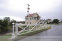 Bahnschranke und Stellwerk