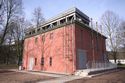neu gebautes Ausstellungsgebäude am Schiffshebewerk Niederfinow