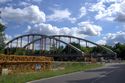 Vorbereitungen f&uuml;r das Einschwimmen der neuen Kaiserwegbr&uuml;cke