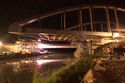 Einschwimmen der neuen Kaiserwegbr&uuml;cke