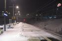 Schneetreiben im Bhf. Berli-Gesundbrunnen