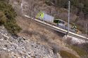 Bahndienstfahrzeug der BLS bei Giesch an der BLS-S&uuml;drampe
