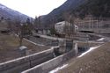 Wehranlage an der Rhone in M&ouml;rel an der Furkastra&szlig;e