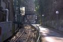 Gleise der Standseilbahn in Evian les Bains