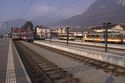 Treffpunkt der Schmalspurbahnen in Aigle