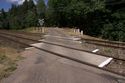Bahn&uuml;bergang &ouml;stlich von Bobrowo Pomorskie