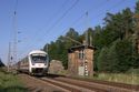 IC am Bahn&uuml;bergang Wildtr&auml;nke