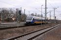 Triebwagen der M&auml;rkischen Regiobahn aus Berlin Wannsee bei der Einfahrt in J&uuml;terbog