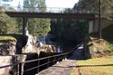 Br&uuml;cke &uuml;ber die Schleuse Vrangfoss